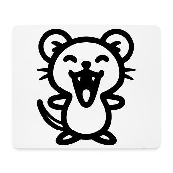 souris - Tapis de souris (format paysage) - blanc - Devant