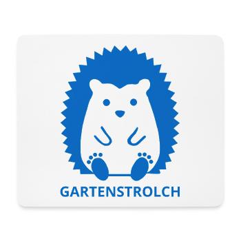 Minimalistisches Gartenstrolch Design - Mousepad (Querformat) - Weiß - Vorne