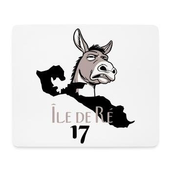 Ane Île de Ré Vintage - Tapis de souris (format paysage) - blanc - Devant