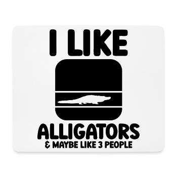 Alligator Sarkasmus Spruch - Mousepad (Querformat) - Weiß - Vorne