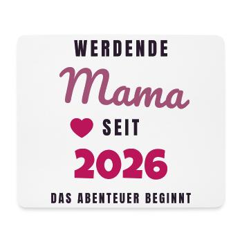 Werdende Mama 2026 - Schwanger Geschenk Baby - Mousepad (Querformat) - Weiß - Vorne
