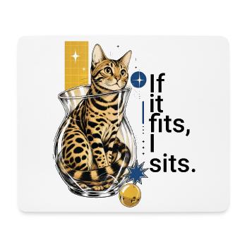 If I fit in, I sit in it – Bengal in a vase - Mouse Pad (horizontal) - white - Front