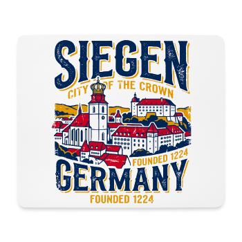 Vintage Siegen Germany City Of The Crown - Mouse Pad (horizontal) - white - Front