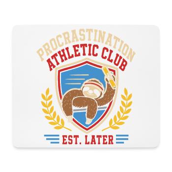 Procrastination Athletic - Sportlich ab morgen - Mousepad (Querformat) - Weiß - Vorne