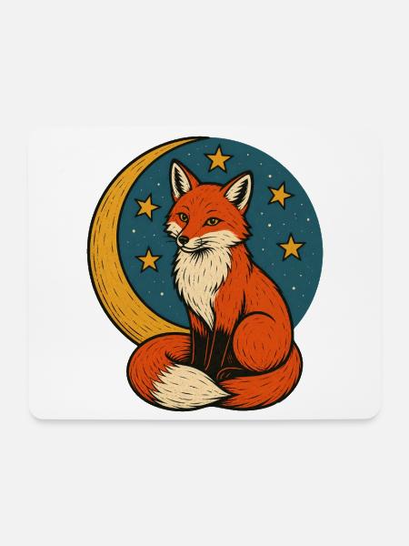 Sternenfuchs - Mousepad (Querformat) - Weiß
