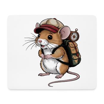 Outdoor Maus - Mousepad (Querformat) - Weiß - Vorne
