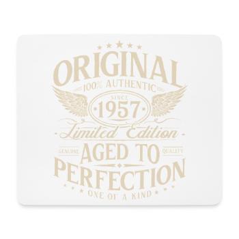 Original 1957 Jahrgang Geburtstag Geschenk Retro  - Mousepad (Querformat) - Weiß - Vorne