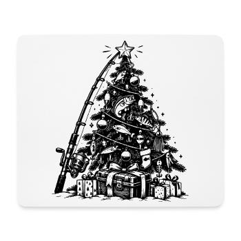 Lustiges Angler Weihnachtsgeschenk - Mousepad (Querformat) - Weiß - Vorne