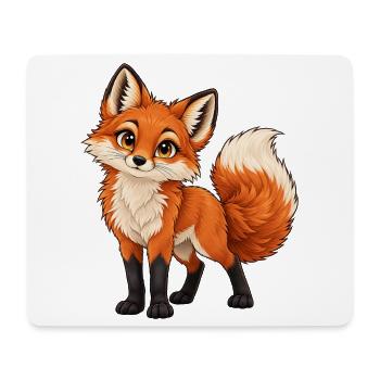 Frecher Rotfuchs - Mousepad (Querformat) - Weiß - Vorne