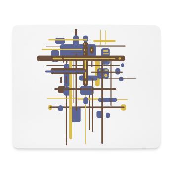 Archtectur Farben Geomertie Muster - Mousepad (Querformat) - Weiß - Vorne