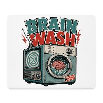 BRAIN WASH MACHINE - Mousepad (Querformat) - Weiß - Vorne