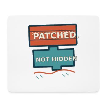 Sichtbare Reparatur — Gepatcht, nicht versteckt - Mousepad (Querformat) - Weiß - Vorne