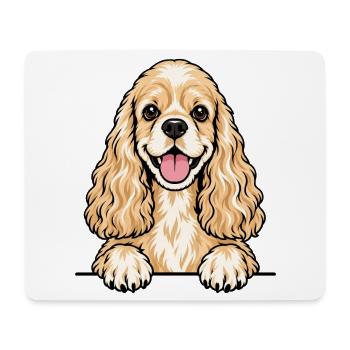 American Cocker Spaniel - Mousepad (Querformat) - Weiß - Vorne