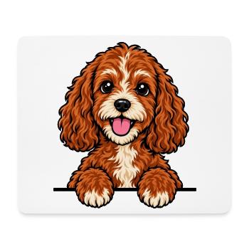Cavapoo - Mousepad (Querformat) - Weiß - Vorne