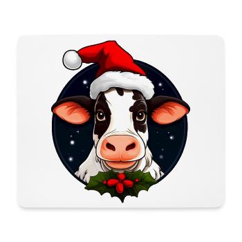 Kühe Christmas - Mousepad (Querformat) - Weiß - Vorne