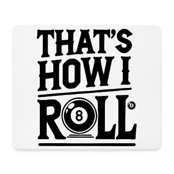  Billard Spiel Billardtisch Sprüche Snooker Pool - Mousepad (Querformat) - Weiß - Vorne