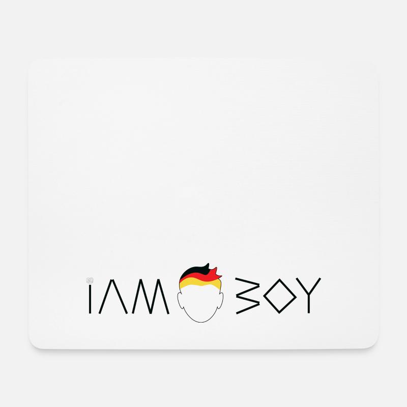 I am a German boy - Mousepad (Querformat) - Weiß