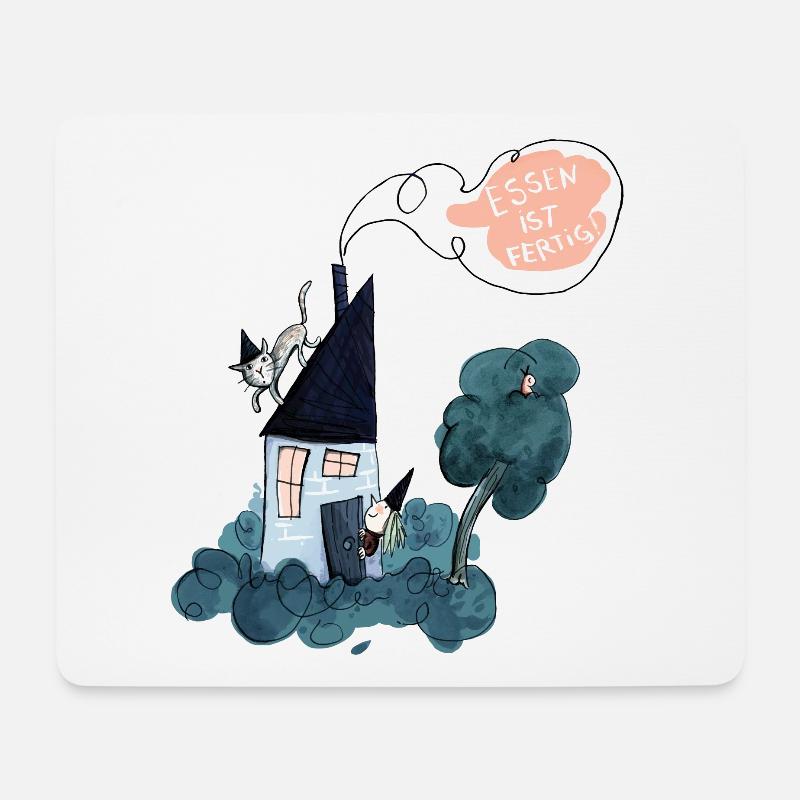 Hexenhaus - Essen ist Fertig - Mousepad (Querformat) - Weiß