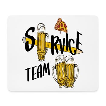 Service team beer - Mouse Pad (horizontal) - white - Front