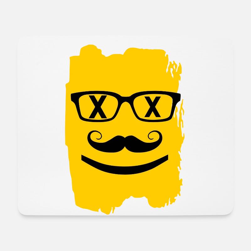 Hipster - Mousepad (Querformat) - Weiß