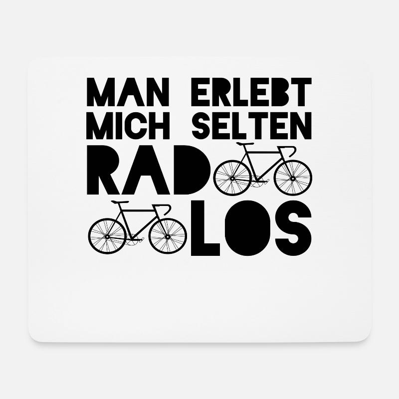 Rennrad - Mousepad (Querformat) - Weiß