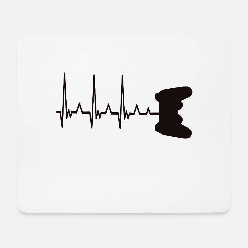 Gaming - Mousepad (Querformat) - Weiß