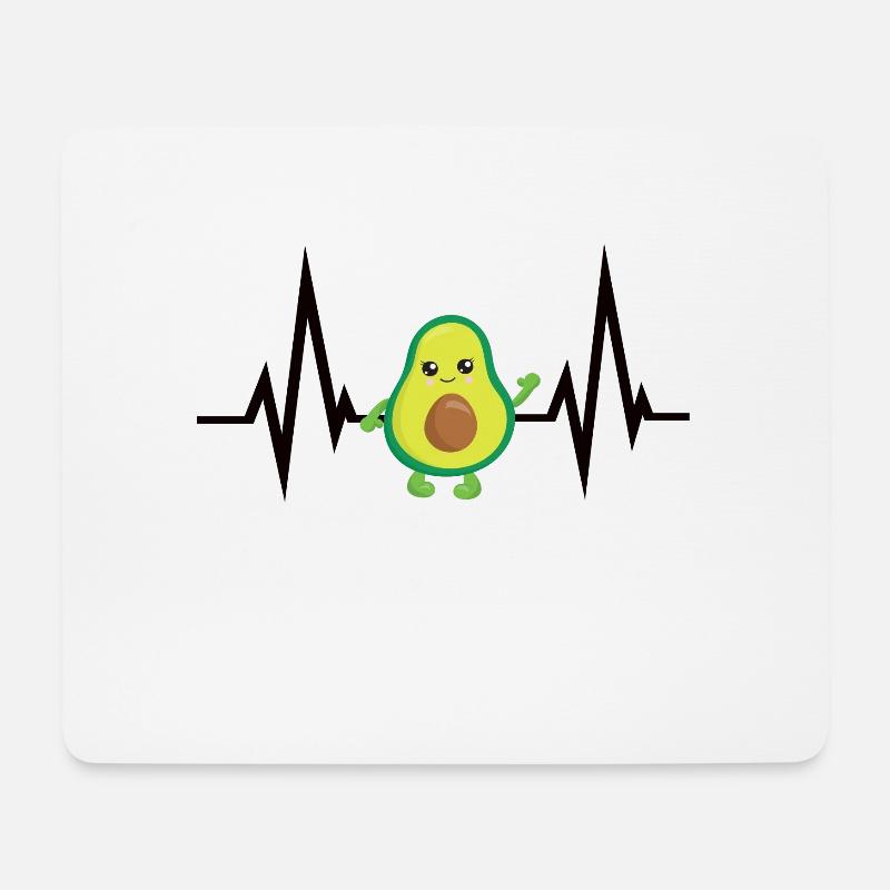Avocado - Mousepad (Querformat) - Weiß