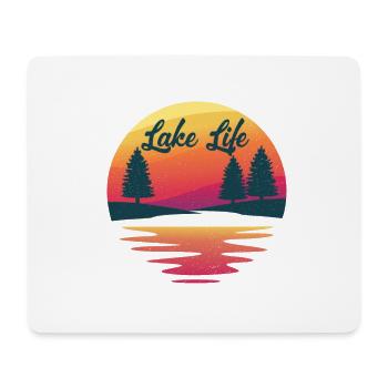 Leben Am See - Mousepad (Querformat) - Weiß - Vorne