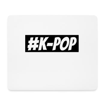 #K-POP - Mousepad (Querformat) - Weiß - Vorne