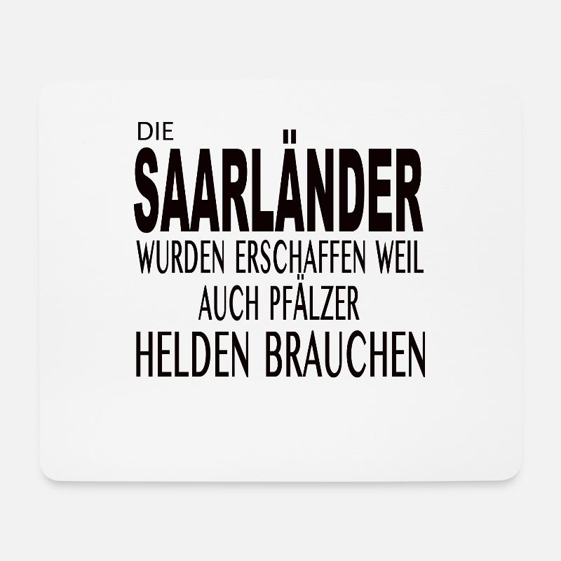 Saarländer und Pfälzer - Mousepad (Querformat) - Weiß