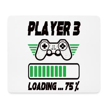 Player 3 Loading - Mousepad (Querformat) - Weiß - Vorne