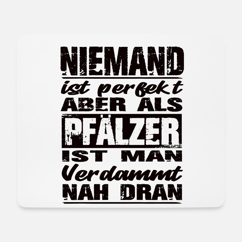 Pfälzer - Mousepad (Querformat) - Weiß