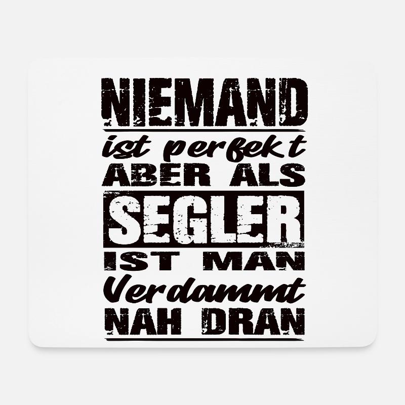 Segler - Mousepad (Querformat) - Weiß