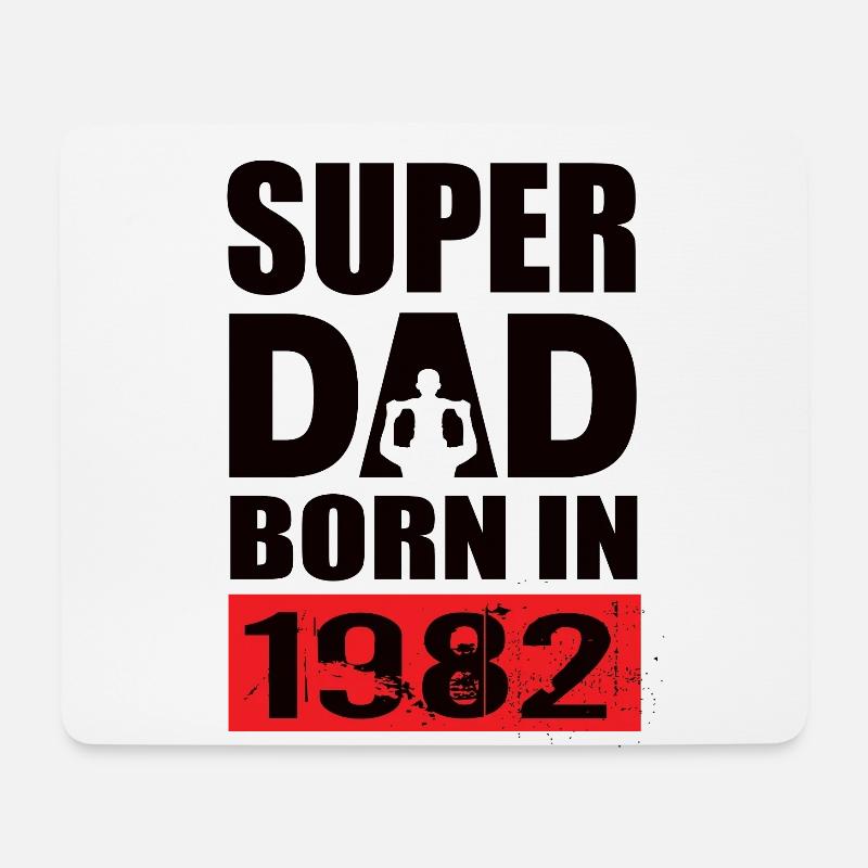Papa Geburtstag 1982 - Mousepad (Querformat) - Weiß