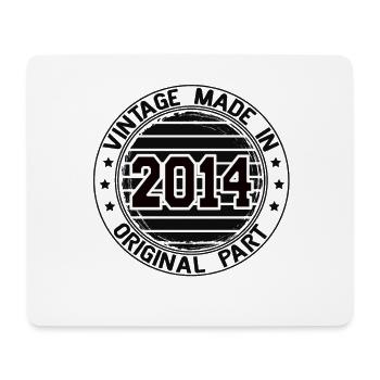 Vintage Made In 2014 Original Part Geburtstag 2014 - Mousepad (Querformat) - Weiß - Vorne