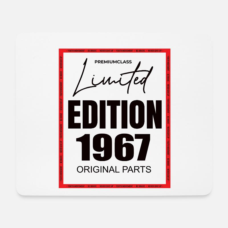 Limited Edition 1967 - Mousepad (Querformat) - Weiß
