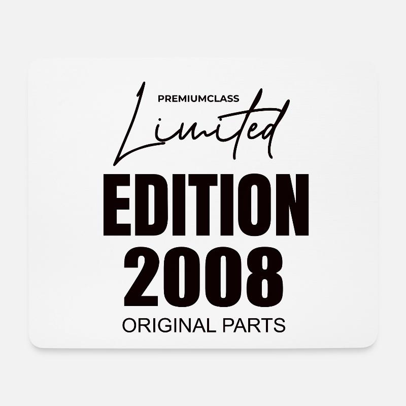 Limited Edition 2008 - Mousepad (Querformat) - Weiß