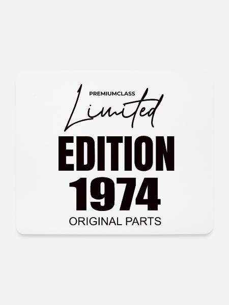 Limited Edition 1974 - Mousepad (Querformat) - Weiß