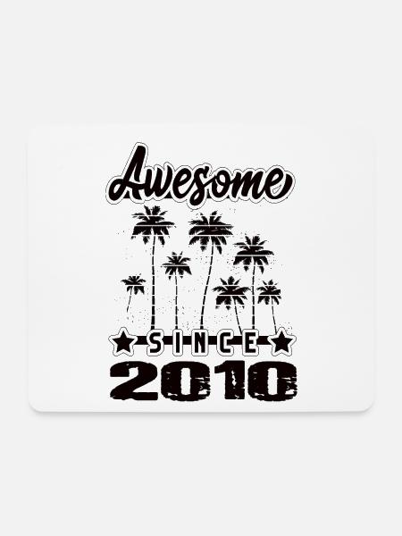 Awesome Since 2010 - Mousepad (Querformat) - Weiß