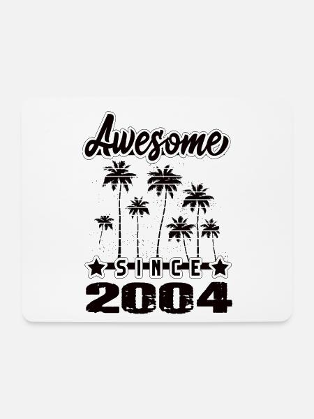 Awesome Since 2004 - Mousepad (Querformat) - Weiß