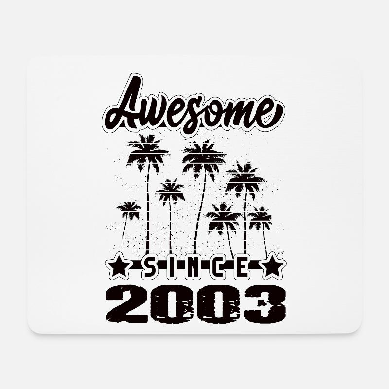 Awesome Since 2003 - Mousepad (Querformat) - Weiß