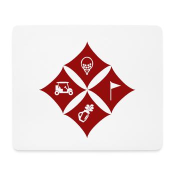 Golf - Mousepad (Querformat) - Weiß - Vorne