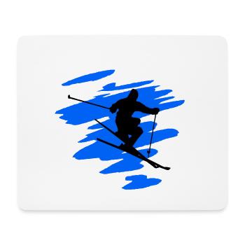 Skiing - Mouse Pad (horizontal) - white - Front