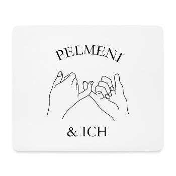 Pelmeni und ich - Mousepad (Querformat) - Weiß - Vorne