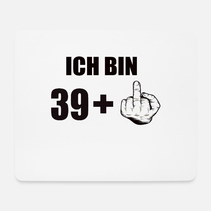 40 Geburtstag - Mousepad (Querformat) - Weiß