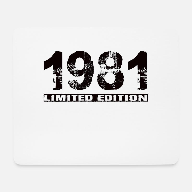 Limited Edition 1981 - Mousepad (Querformat) - Weiß