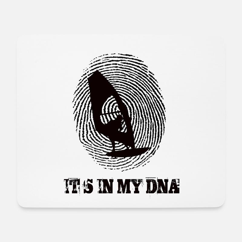 Windsurfen Its In my Dna - Mousepad (Querformat) - Weiß