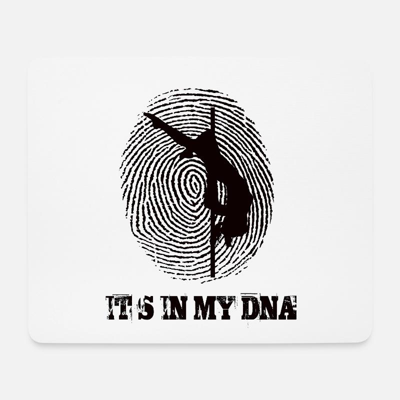 Poledance Its In My Dna - Mousepad (Querformat) - Weiß