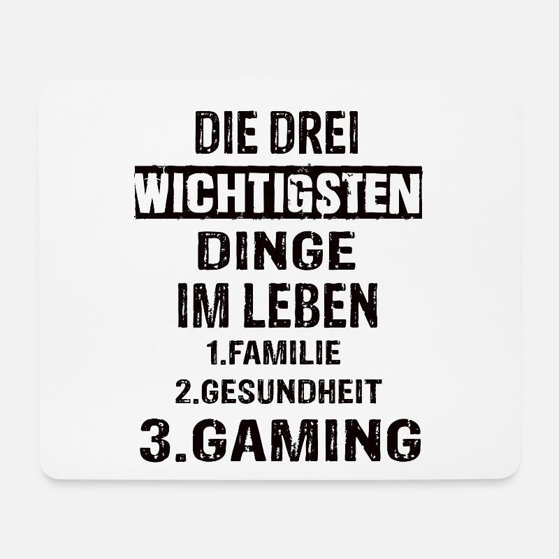 Gaming - Mousepad (Querformat) - Weiß