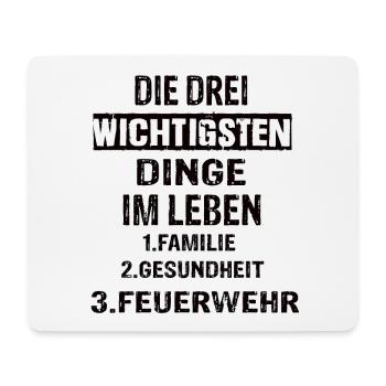 Feuerwehr - Mousepad (Querformat) - Weiß - Vorne